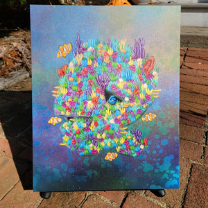 "Coral head" canvas print