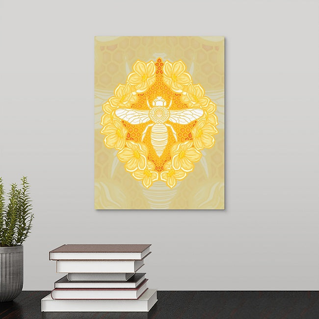 Honey Bee “Let em bee” Canvas print