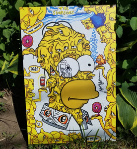 "The homer: embellished edition" canvas print