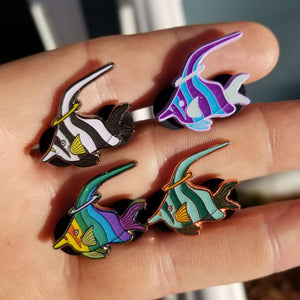 "Angel fish" mini pins