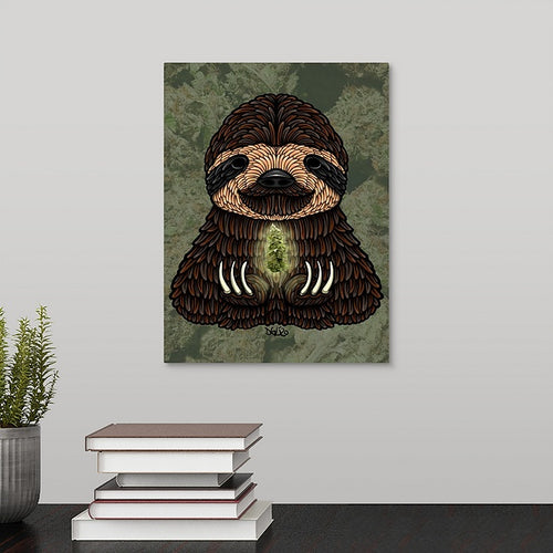 “Canna sloth” Canvas print